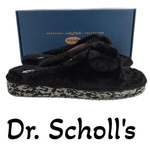Dr. Scholls Womens Faux Fur Staycay OG Indoor Outdoor Slide On Slippers Sz 7M